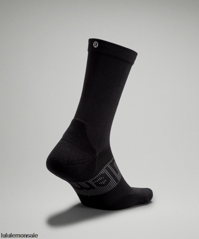 Lululemon Deutschland DELULU887 | Schwarz Power Stride Crew Socke